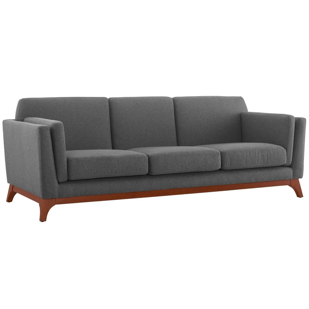 Modway Chance Upholstered Fabric Sofa Gray SOFAS 2 Modway Chance Upholstered Fabric Sofa Gray SOFAS