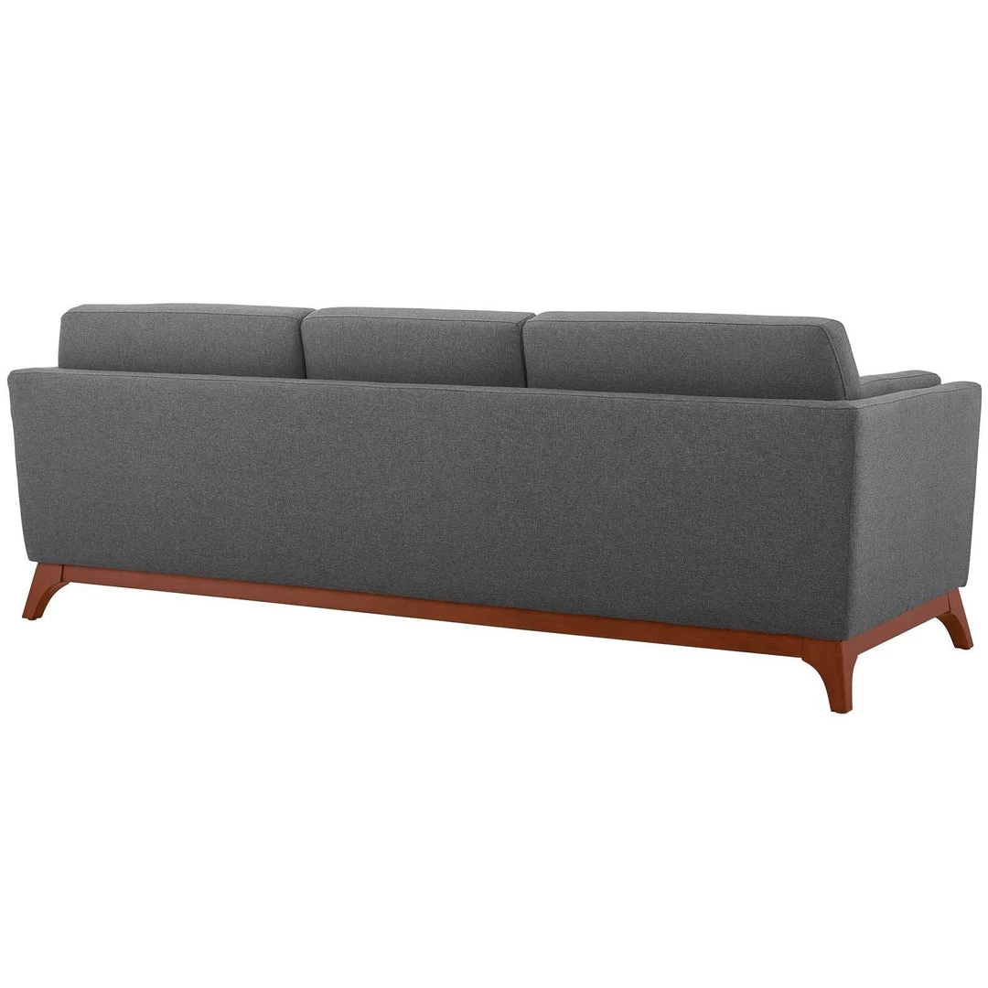 Modway Chance Upholstered Fabric Sofa Gray SOFAS 3 Modway Chance Upholstered Fabric Sofa Gray SOFAS