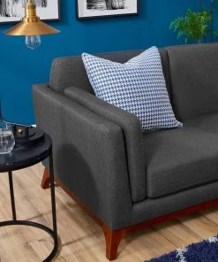 Modway Chance Upholstered Fabric Sofa Gray SOFAS 9 Modway Chance Upholstered Fabric Sofa Gray SOFAS