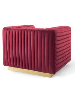 Modway Charisma Channel Tufted Performance Velvet Accent Armchair Maroon 11 Modway Charisma Channel Tufted Performance Velvet Accent Armchair Maroon