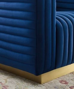 Modway Armchairs Charisma Channel Tufted Performance Velvet Accent Armchair Navy 14 Modway Armchairs Charisma Channel Tufted Performance Velvet Accent Armchair Navy