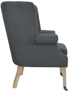Modway Chart Upholstered Fabric Lounge Chair Gray