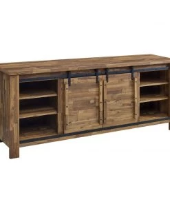 Modway TV Stands Cheshire 71" Rustic Sliding Door TV Stand