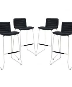 Modway Collect Wood Top Bar Stool Brown