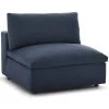 Modway Commix Down Filled Overstuffed Armless Chair Azure Armless Sofa Chairs