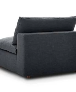 Modway Armless Sofa Chairs Commix Down Filled Overstuffed Armless Chair Gray