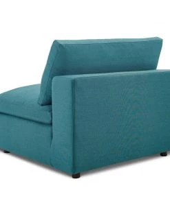 Modway Commix Down Filled Overstuffed Armless Chair Teal Armless Sofa Chairs