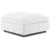 Modway Commix Down Filled Overstuffed Ottoman White Ottomans