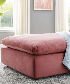 Modway Commix Down Filled Overstuffed Performance Velvet Ottoman Dusty Rose 13 Modway Commix Down Filled Overstuffed Performance Velvet Ottoman Dusty Rose
