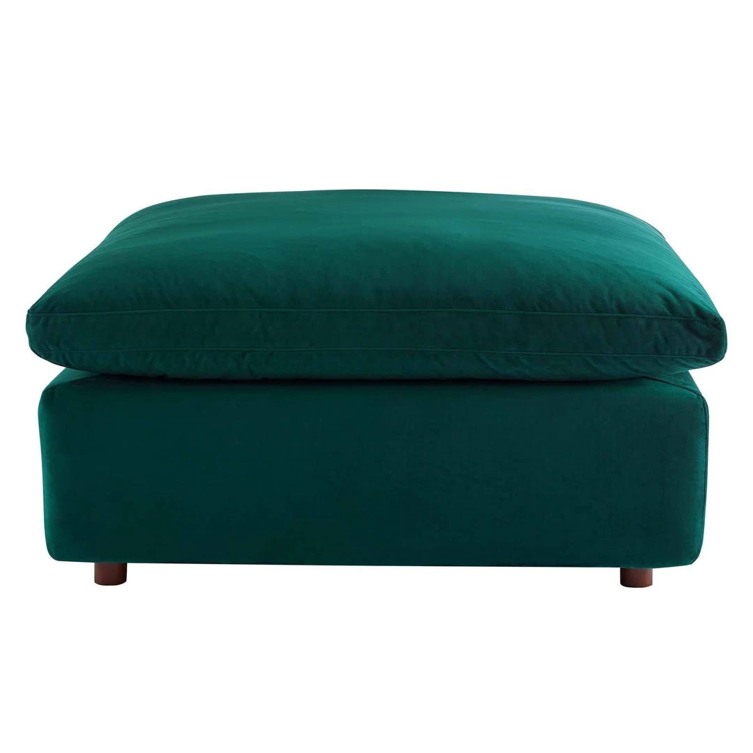 Modway Commix Down Filled Overstuffed Performance Velvet Ottoman Green 3 Modway Commix Down Filled Overstuffed Performance Velvet Ottoman Green