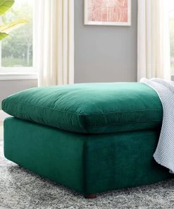 Modway Commix Down Filled Overstuffed Performance Velvet Ottoman Green 13 Modway Commix Down Filled Overstuffed Performance Velvet Ottoman Green