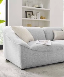 Modway Loveseats Comprise 2-Piece Loveseat Light Gray