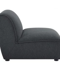 Modway Sectionals Comprise Armless Chair Charcoal