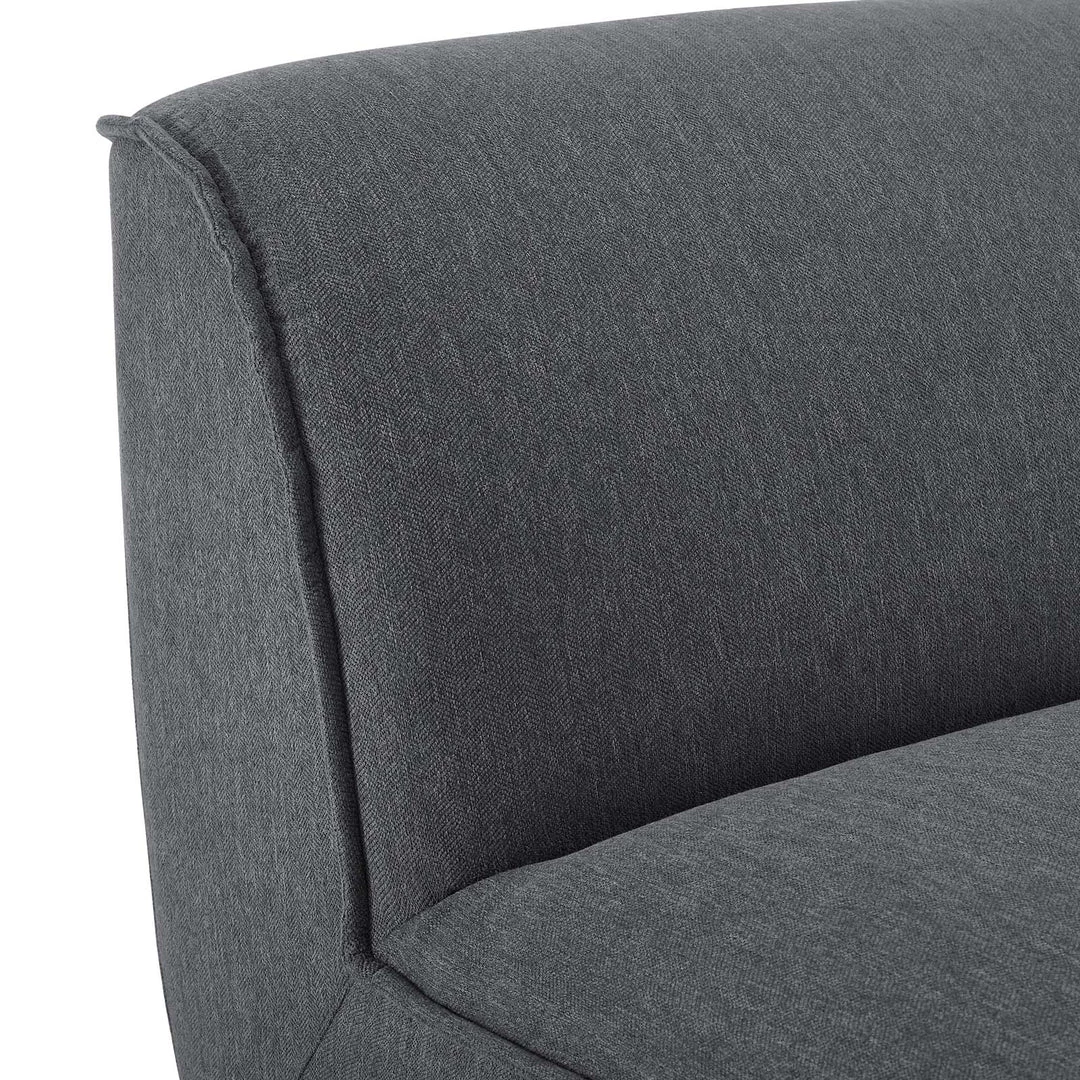 Modway Sectionals Comprise Armless Chair Charcoal 5 Modway Sectionals Comprise Armless Chair Charcoal