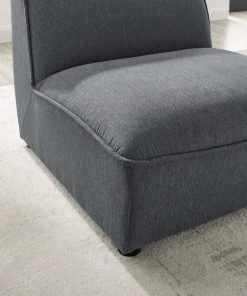 Modway Sectionals Comprise Armless Chair Charcoal 14 Modway Sectionals Comprise Armless Chair Charcoal