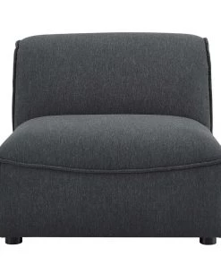 Modway Sectionals Comprise Armless Chair Charcoal 12 Modway Sectionals Comprise Armless Chair Charcoal