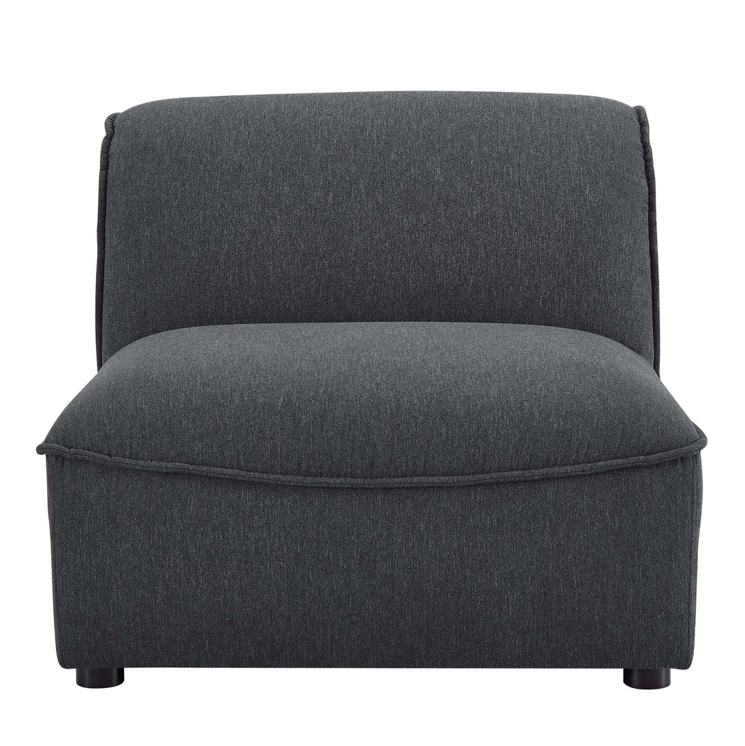 Modway Sectionals Comprise Armless Chair Charcoal 4 Modway Sectionals Comprise Armless Chair Charcoal