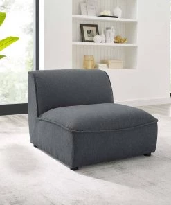Modway Sectionals Comprise Armless Chair Charcoal 16 Modway Sectionals Comprise Armless Chair Charcoal