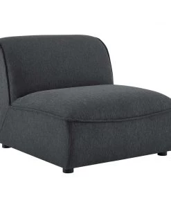 Modway Sectionals Comprise Armless Chair Charcoal
