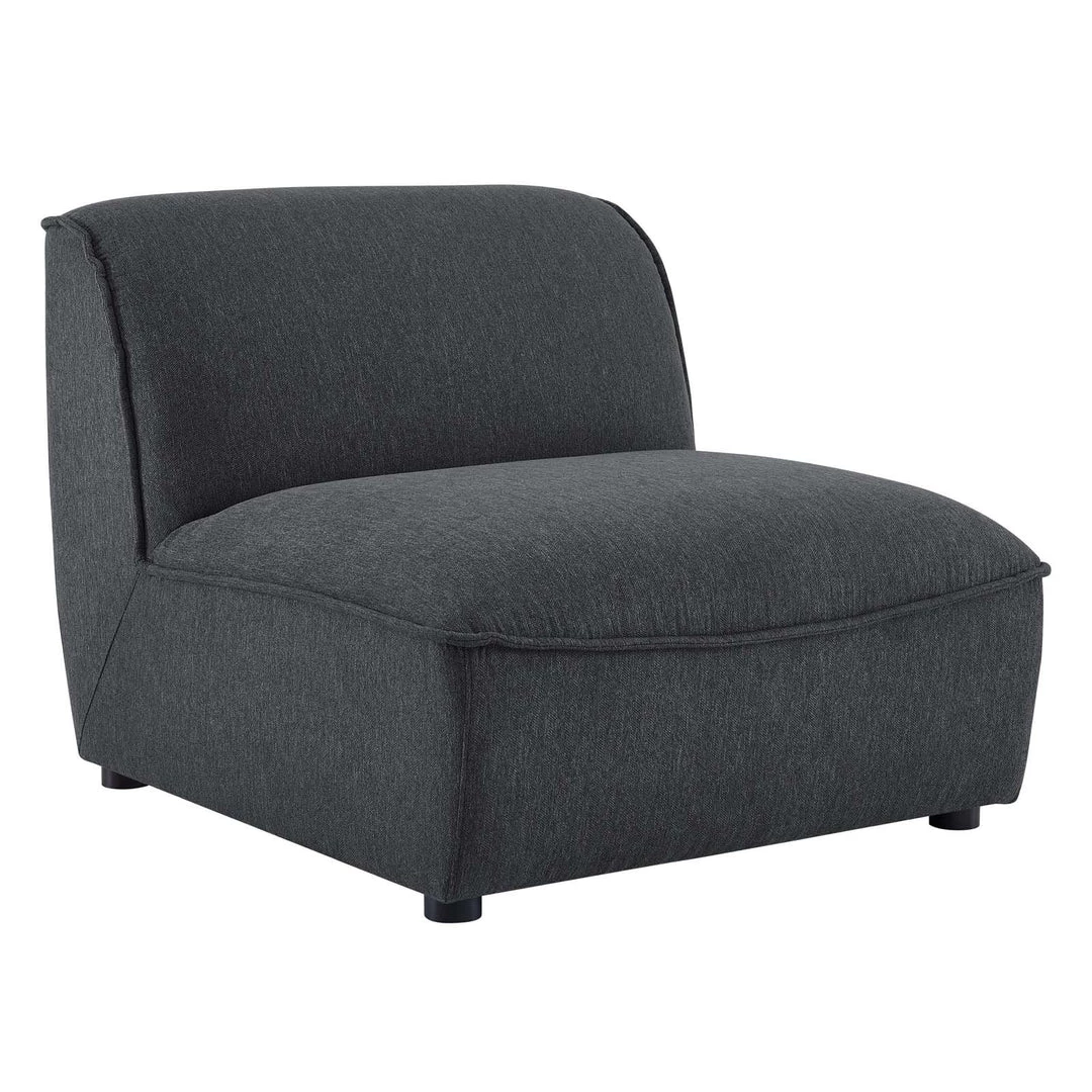 Modway Sectionals Comprise Armless Chair Charcoal 1 Modway Sectionals Comprise Armless Chair Charcoal