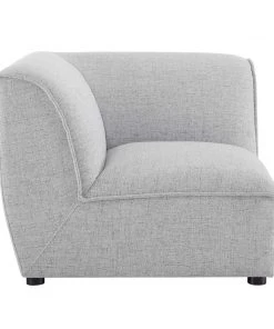 Modway Comprise Corner Sectional Sofa Chair Light Gray