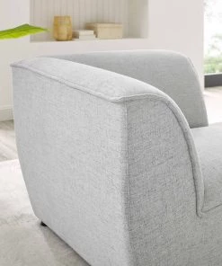 Modway Comprise Corner Sectional Sofa Chair Light Gray