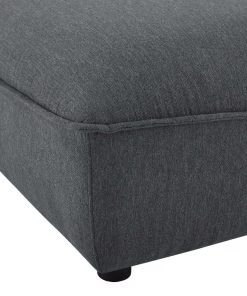 Modway Comprise Sectional Sofa Ottoman Charcoal