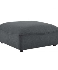 Modway Comprise Sectional Sofa Ottoman Charcoal