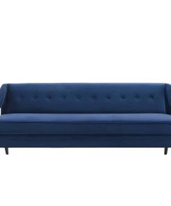 Modway Concur Button Tufted Performance Velvet Sofa Navy