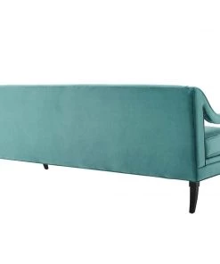Modway Concur Button Tufted Performance Velvet Sofa Teal