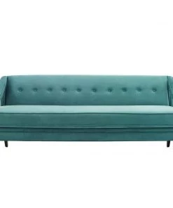 Modway Concur Button Tufted Performance Velvet Sofa Teal