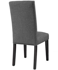 Modway Confer Dining Side Chair Fabric Set Of 4 Gray Dining Chairs