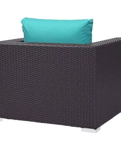 Modway Convene 3 Piece Set Outdoor Patio With Fire Pit Espresso Turquois 13 Modway Convene 3 Piece Set Outdoor Patio With Fire Pit Espresso Turquois