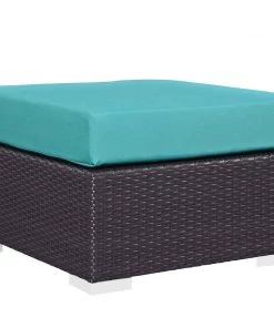 Modway Fire Pit Table Set Convene 3 Piece Set Outdoor Patio With Fire Pit Espresso Turquoise