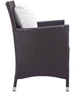 Modway Convene 3 Piece Set Outdoor Patio With Fire Pit Espresso White 12 Modway Convene 3 Piece Set Outdoor Patio With Fire Pit Espresso White