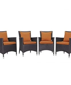 Modway Outdoor Dining Sets Convene 4 Piece Outdoor Patio Dining Set 53 Modway Outdoor Dining Sets Convene 4 Piece Outdoor Patio Dining Set