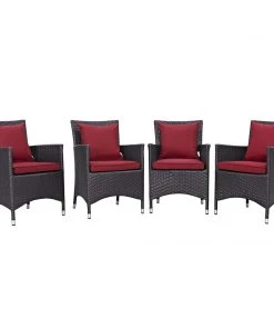 Modway Outdoor Dining Sets Convene 4 Piece Outdoor Patio Dining Set 63 Modway Outdoor Dining Sets Convene 4 Piece Outdoor Patio Dining Set