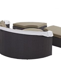 Modway Outdoor Daybeds Convene Canopy Outdoor Patio Daybed Espresso Mocha 10 Modway Outdoor Daybeds Convene Canopy Outdoor Patio Daybed Espresso Mocha