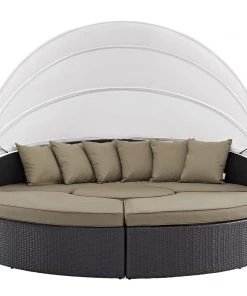 Modway Outdoor Daybeds Convene Canopy Outdoor Patio Daybed Espresso Mocha 11 Modway Outdoor Daybeds Convene Canopy Outdoor Patio Daybed Espresso Mocha