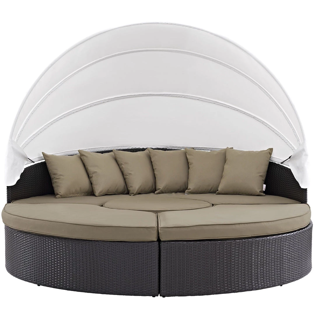 Modway Outdoor Daybeds Convene Canopy Outdoor Patio Daybed Espresso Mocha 5 Modway Outdoor Daybeds Convene Canopy Outdoor Patio Daybed Espresso Mocha