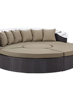 Modway Outdoor Daybeds Convene Canopy Outdoor Patio Daybed Espresso Mocha 9 Modway Outdoor Daybeds Convene Canopy Outdoor Patio Daybed Espresso Mocha