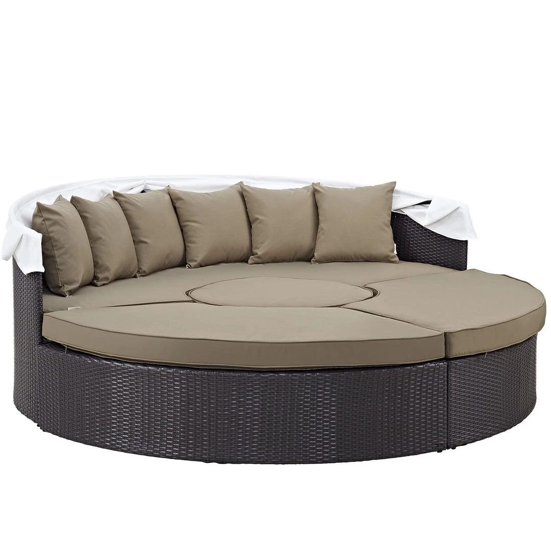 Modway Outdoor Daybeds Convene Canopy Outdoor Patio Daybed Espresso Mocha 3 Modway Outdoor Daybeds Convene Canopy Outdoor Patio Daybed Espresso Mocha