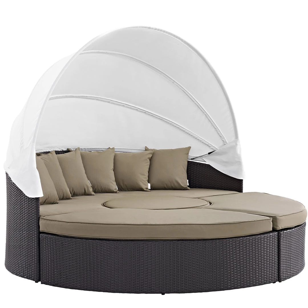 Modway Outdoor Daybeds Convene Canopy Outdoor Patio Daybed Espresso Mocha 1 Modway Outdoor Daybeds Convene Canopy Outdoor Patio Daybed Espresso Mocha