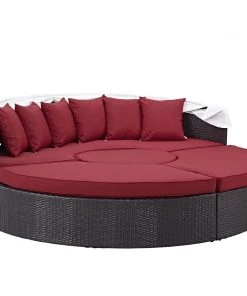 Modway Outdoor Daybeds Convene Canopy Outdoor Patio Daybed Espresso Red 9 Modway Outdoor Daybeds Convene Canopy Outdoor Patio Daybed Espresso Red