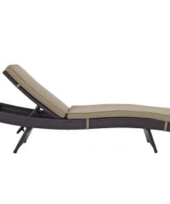 Modway Lounge Chair Outdoor Convene Chaise Outdoor Patio Set Of 2 Espresso Mocha
