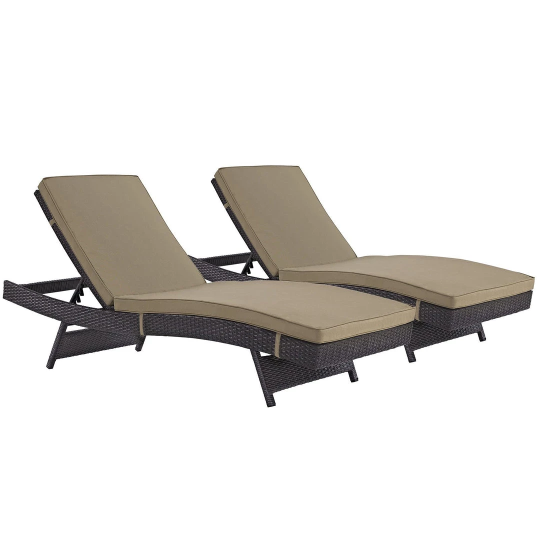 Modway Lounge Chair Outdoor Convene Chaise Outdoor Patio Set Of 2 Espresso Mocha 1 Modway Lounge Chair Outdoor Convene Chaise Outdoor Patio Set Of 2 Espresso Mocha