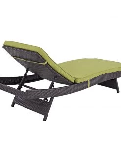 Modway Convene Chaise Outdoor Patio Set Of 6 Espresso Peridot Lounge Chair Outdoor