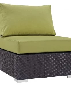 Modway Outdoor Sectional Convene Outdoor Patio Armless Espresso Peridot