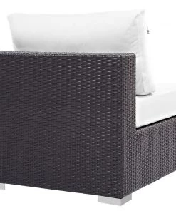 Modway Convene Outdoor Patio Armless Espresso White