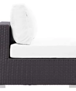 Modway Convene Outdoor Patio Armless Espresso White